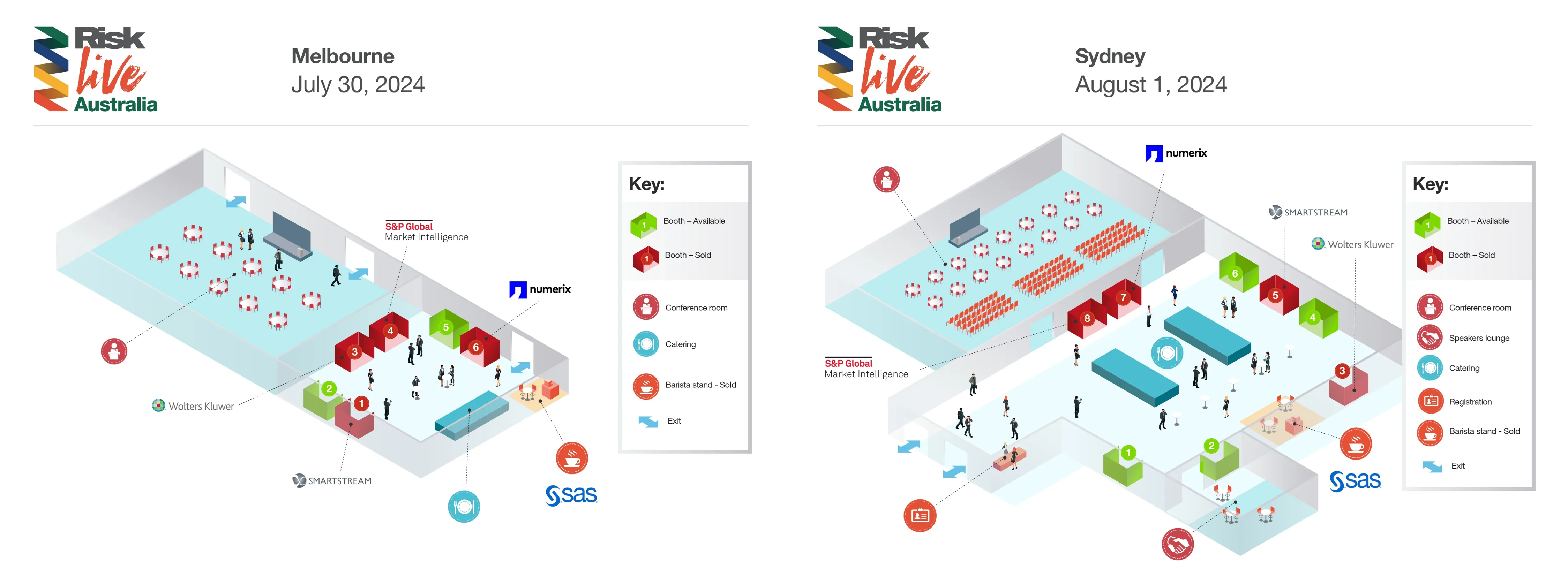 Risk Live Aus exhibition floorplan - June 2024